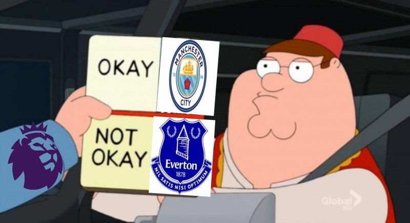 热议埃弗顿：曼城逍遥法外?115项指控=沉默?1项指控=扣10分