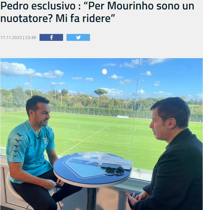 佩德罗谈被穆帅讽跳水:让我发笑?我们都知道穆先生是怎样的人