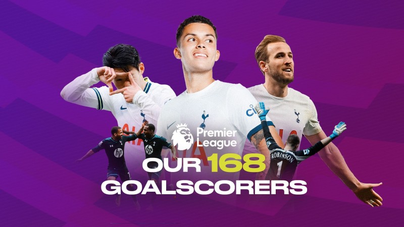 英超成立以来,热刺168名不同球员取得进球创联赛纪录