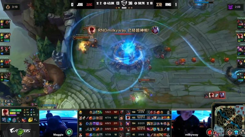 这把有小代!RNG打野milkyway盲僧24分钟19杀无限超神
