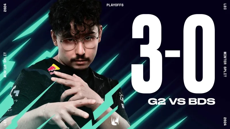 LEC今日赛果:花活频出依然全线暴打 G2距离MSI仅一步之遥