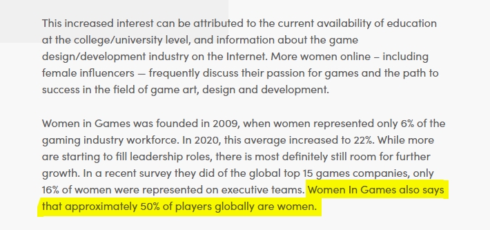 你还代表上女性了😅 外媒批《剑星》放弃女性市场 称全球有一半女性玩家