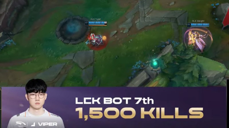 里程碑:Viper达成LCK 1500击杀