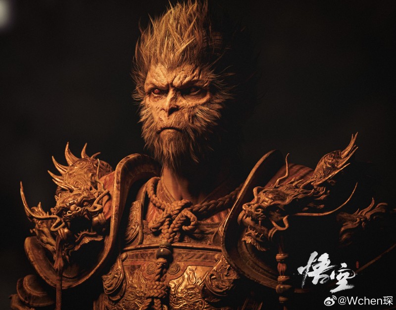 《黑神话:悟空》大圣残躯建模欣赏:猴毛低垂难掩帅气