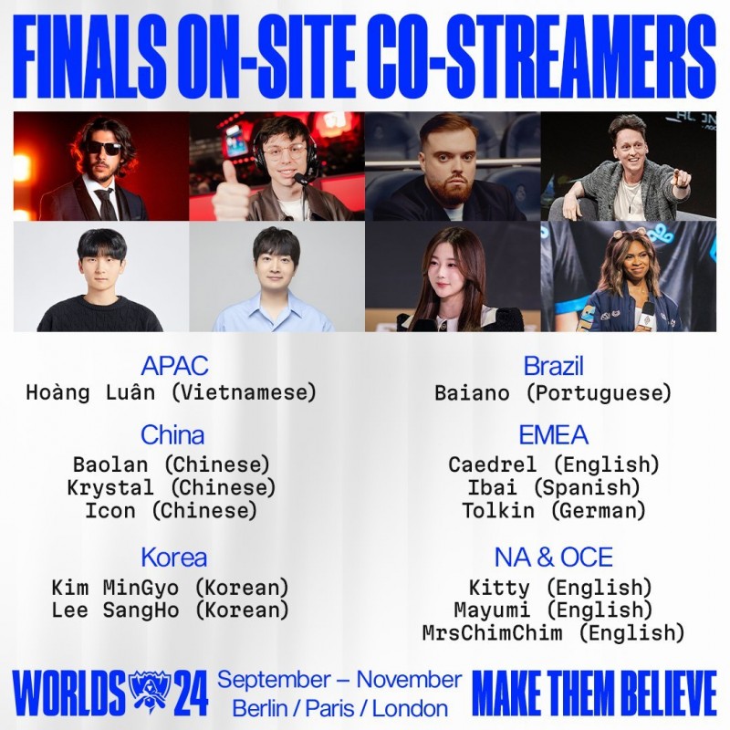 官方公布决赛二路解说名单:Baolan、icon、水晶哥在列