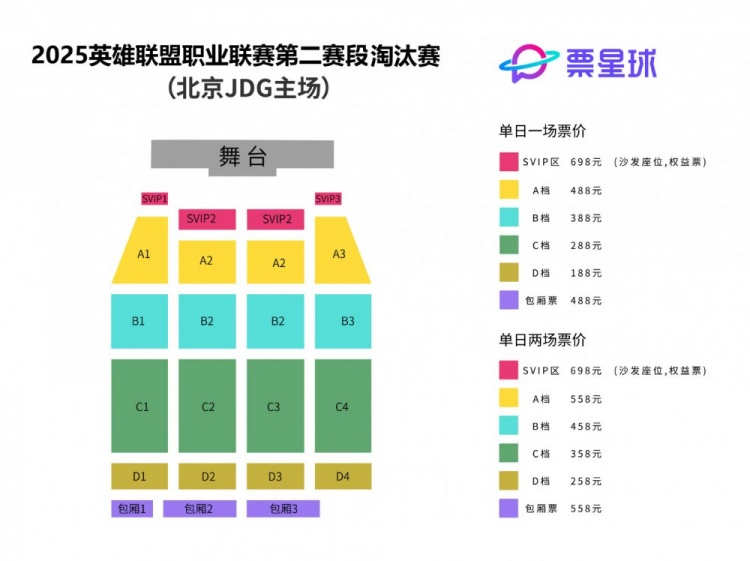 LPL骑士之路/季后赛开票:SVIP698元,最后排188元
