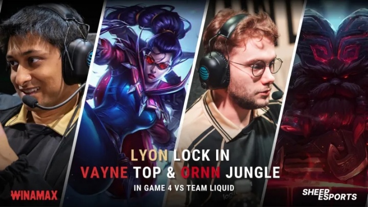 LYON选出上单薇恩打野奥恩 打野奥恩为职业赛场历史第二次