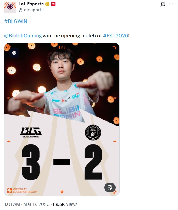 外网热议BLG 3-2 BFX：实际上5:0 BFX 就只是逗逗你的BFX