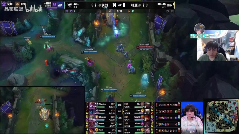 BeryL看BLG横扫AL：低头看了下手机一抬头不一样了 这就是LPL吗？
